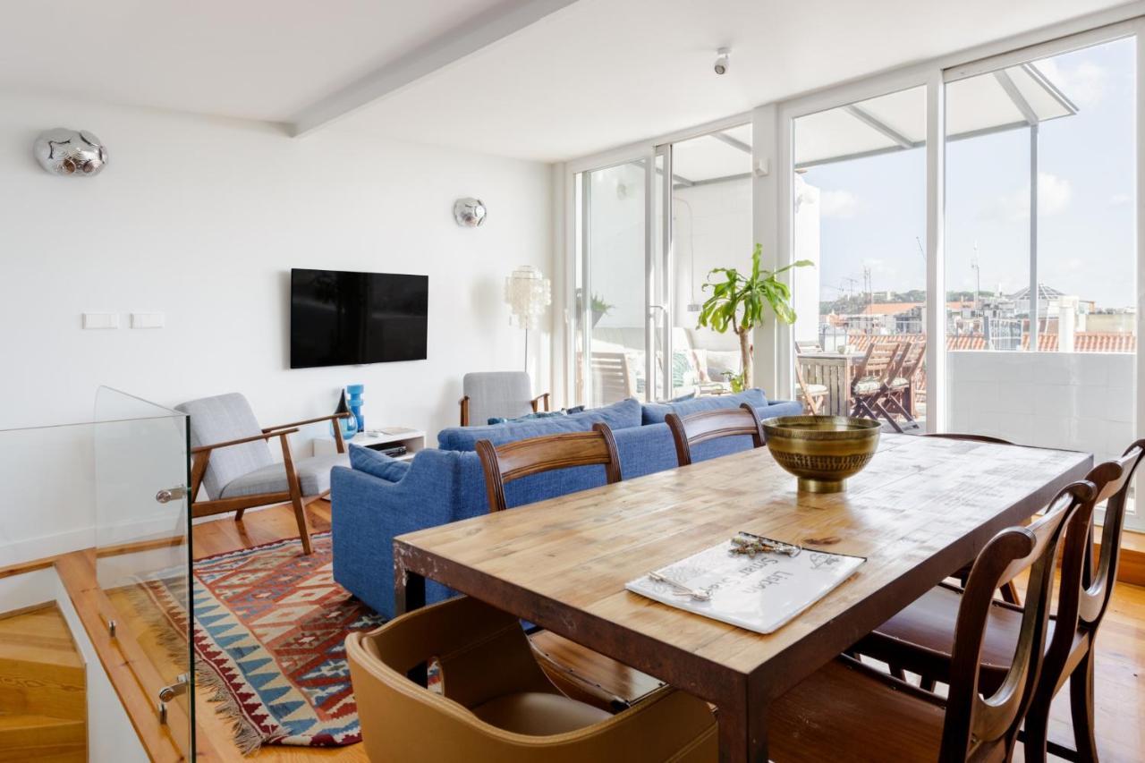 Apartamento Amazing Rooftop Terrace With River And Historic View 4 Bedrooms 4 Bathrooms Ac 19th Century Building Chiado