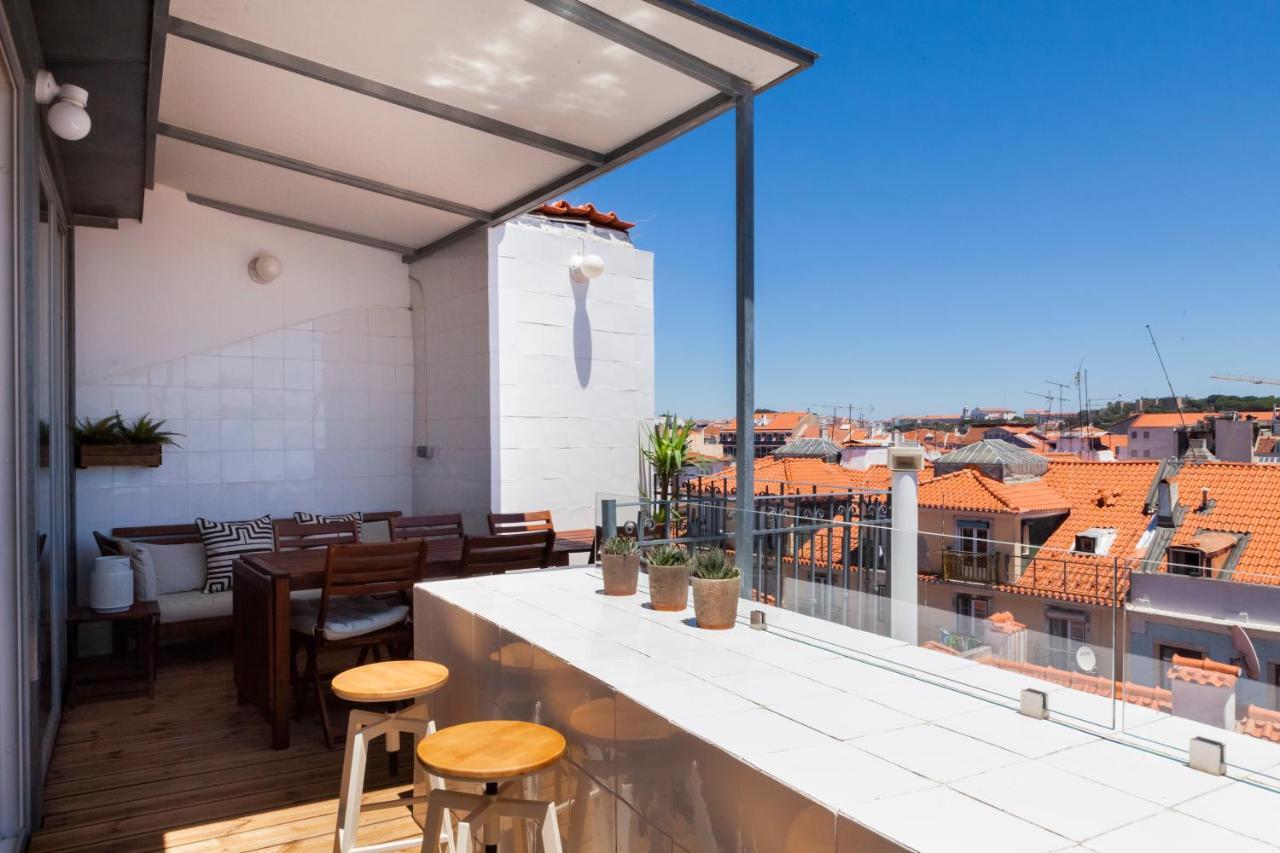 Apartamento Amazing Rooftop Terrace With River And Historic View 4 Bedrooms 4 Bathrooms Ac 19th Century Building Chiado Lisboa