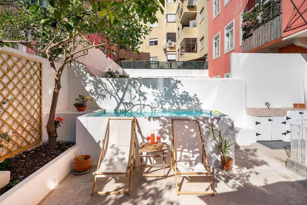 Flat Art - Luxury With Private Pool & Garden Apartamento Lisboa