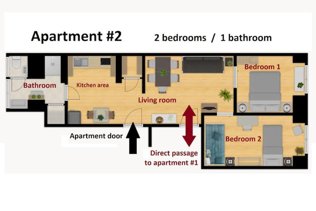 Apartamento Sj1d+e Heart Of Baixa New A/c Spacious 2 Apts 5br2ba Lisboa