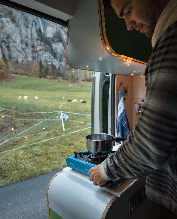 Indie Campers Campervan In Campsite Lisbon